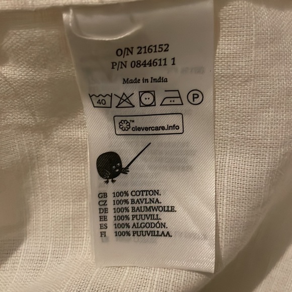 MONKL blouse cream color size L - Picture 6 of 7